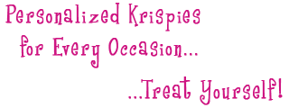 Personalized Krispie Treats